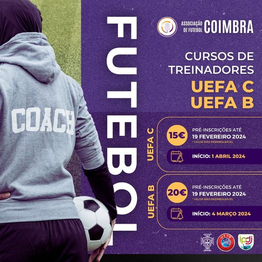 Cursos de Treinador de Futebol UEFA C e UEFA B